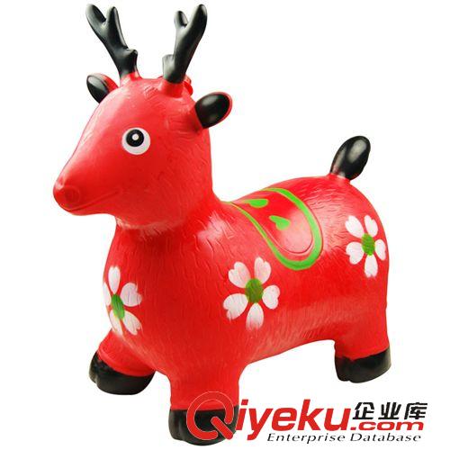 娃娃/公仔/玩偶 【低價促銷】加厚跳跳鹿/跳跳牛帶音樂 充氣玩具 運動玩具原始圖片2