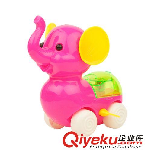 慣性/發條/拉線玩具 【人氣爆款】12009-A1兒童上鏈玩具  發條/上鏈發光大象 兒童玩具原始圖片2