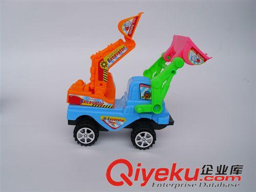工程車玩具 168-2慣性挖土車 推土機 工程車玩具 混批2元玩具 質量好 價格優原始圖片2