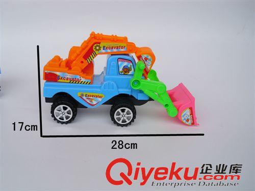 工程車玩具 168-2慣性挖土車 推土機 工程車玩具 混批2元玩具 質量好 價格優原始圖片3