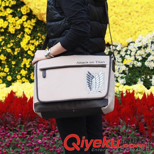 其他女包 2014新款進擊的巨人單肩包外貿出口單肩包斜紋布動漫單肩包