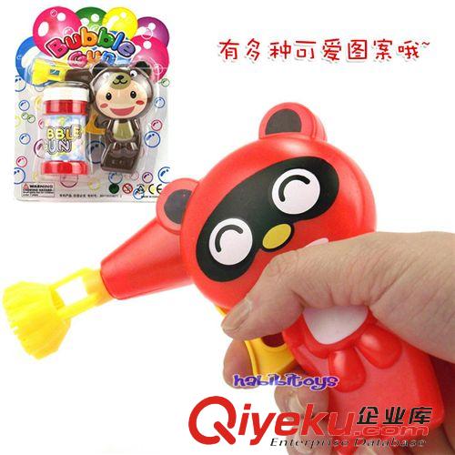 夏天熱銷玩具 手動(dòng)泡泡槍 可愛(ài)卡通造型多款圖案混裝 兒童吹泡泡玩具原始圖片2