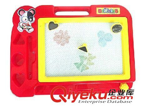 塑料玩具區(qū) 益智玩具 嬰幼兒童寶寶畫畫板寫字板 涂鴉玩具 帶印章小號(hào)涂鴉板原始圖片2
