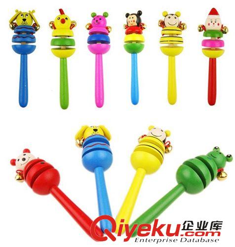 木制玩具區(qū) 木制玩具 卡通動物搖鈴 嬰兒用品系列 鈴鐺搖鈴 木質(zhì)手搖鈴批發(fā)原始圖片2