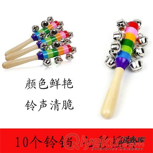 木制玩具區 彩虹手搖鈴 七彩鈴鐺 奧爾夫樂器 七彩搖鈴 幼兒園活動節目原始圖片2