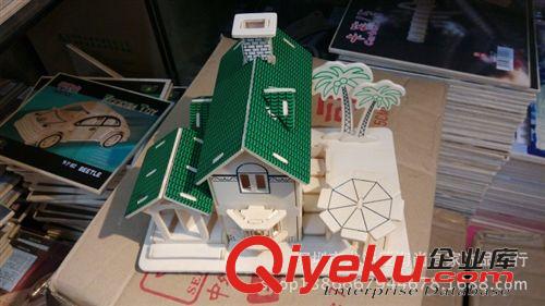 款式 類型 zpWP 3d木制立體拼圖模型 地攤貨 2014新款 海景別墅 DIY手工原始圖片2