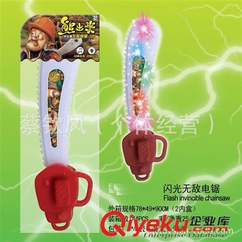 閃光玩具 供應(yīng)批發(fā)熊出沒電鋸 光頭強(qiáng)閃光電鋸原始圖片2