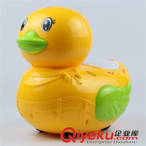 11新品快訂 小Q鴨智能早教機 大黃鴨智能早教機 啟蒙 嬰兒手拍音樂鼓 帶觸摸原始圖片3
