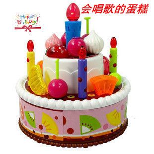 過家家玩具類 中文版 生日禮物 嬰兒過家家玩具 蛋糕玩具 會唱歌的蛋糕0.45