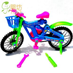 早教益智玩具類 批發大號 帶菜籃 仿真拆裝自行車 智力兒童DIY玩具 益智玩具0.21原始圖片2