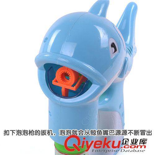 電動玩具類 超大號全自動泡泡槍 雙瓶水燈光音樂 電動海豚泡泡槍 0.45原始圖片3