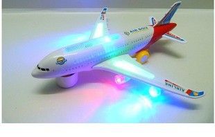 電動玩具類 批發 空中巴士 A380fzmx飛機客機 帶萬向輪彩燈音樂0.25原始圖片3