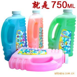 夏天泡泡槍沙灘玩具 批發(fā)泡泡水彩色泡泡液 md無味（大瓶帶塑料封口）0.78