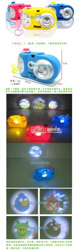 地攤玩具 新品tj! 包電卡通燈光投影相機 兒童益智小禮品批發0.035原始圖片2