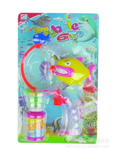熱銷玩具 JF036734新款熱銷沙魚電動燈光泡泡槍(1瓶水)