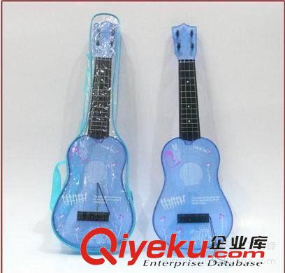 樂器玩具 萬利鋒玩具廠家直銷新款明苯鋼絲玩具吉他紅藍(lán)綠三色混裝原始圖片2