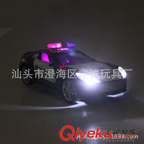 遙控車 意誠颶風(fēng) 1:14方向盤阿斯頓馬丁五通遙控警車 YC0538