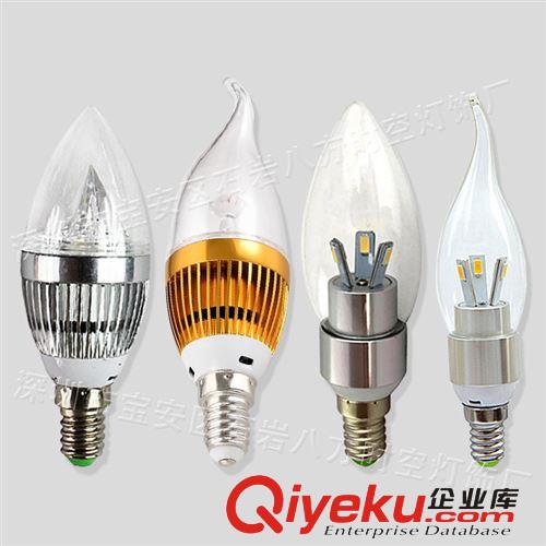 LED蠟燭燈 led蠟燭燈 3w4w5w7w e14大功率 三叉蠟燭燈 尖泡 拉尾 塑料蠟燭燈