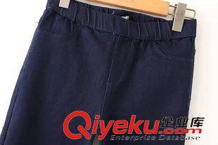 9.24-10.1 上新 外貿(mào)訂單 全棉水洗做舊純色秋季休息通勤百搭女裝打底長褲原始圖片2