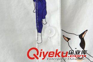 9.24-10.1 上新 15新款 森女極限紅雷斑點小狗印花翻領長袖全棉女式襯衣襯衫