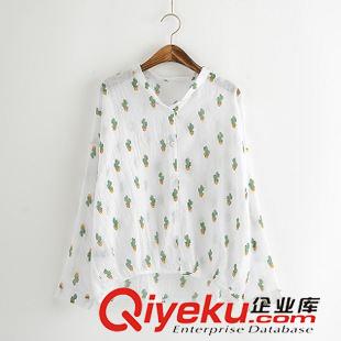 8.16-8.23 上新 15款 秋季森女百搭刺繡卡通小熊翻領長袖打底襯衣襯衫 通勤女