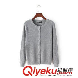 8.1-8.7  上新 15款 秋季森女百搭純色兔毛包芯紗針織長(zhǎng)袖開衫修身外套原始圖片2