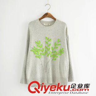 女式針織毛衣 歐美街頭AA通勤 水原希子同款Brandy胸前系扣針織長(zhǎng)袖開衫 女