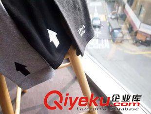 打底褲 15款 秋冬森女箭頭愛心刺繡全棉松緊修身休閑百搭打底褲 女原始圖片2