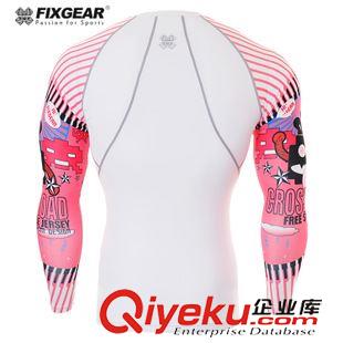 所有产品 厂家直销fixgear运动紧身衣户外运动跑步训练健身服压缩衣CPD-W29