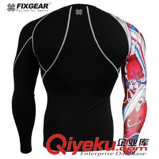 所有产品 fixgear男运动紧身衣健身跑步训练服篮球服厂家直销速干CP-B19R