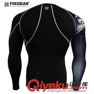 所有产品 FIXGEAR运动健身衣男速干排汗跑步训练服篮球服压缩衣批发CP-B18