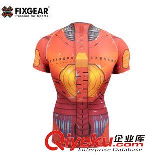 fixgear短袖運動緊身衣 zpFIXGEAR運動緊身衣短袖速干緊身衣跑步健身服  廠家直銷