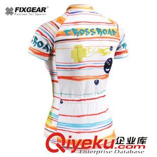 短袖騎行服 fixgear夏季新款短袖女式騎行服 速干服自行車騎行服廠家直銷批發(fā)原始圖片2