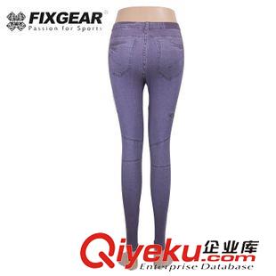 女士休閑褲 夏款女士仿牛仔褲休閑九分小腳褲純棉打底鉛筆褲女士修身彈力批發(fā)