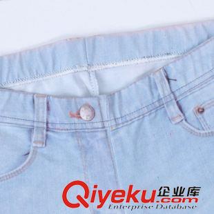 女士休閑褲 女士外穿仿牛仔打底褲子夏季薄款純棉彈力女士休閑褲小腳褲批發(fā)