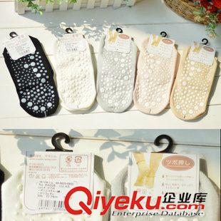 所有女襪 日單外貿(mào)原單瑜伽襪子點膠防滑女襪按摩底純棉女士短襪薄松口批發(fā)原始圖片2