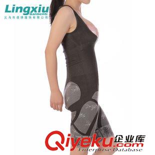 連體塑身衣 外貿(mào)出口竹炭纖維遠(yuǎn)紅外點膠燃脂塑身連體衣 收腹提臀束腰無痕l原始圖片2