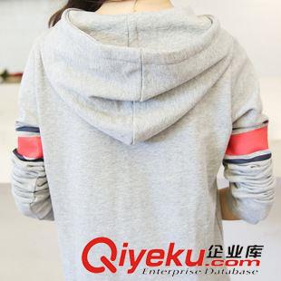 8.14新品 2015秋季新款女裝韓版連帽大碼寬松印花青春甜美衛衣長袖連衣裙潮原始圖片2
