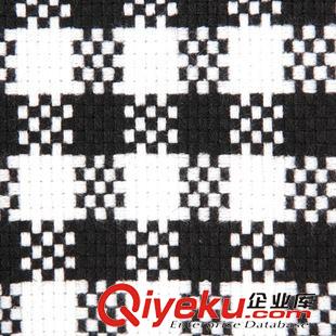 連衣裙 2015秋冬新款歐美女裝修身顯瘦千鳥格撞色圓領(lǐng)釘珠連衣裙中長款原始圖片3