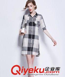 連衣裙 歐洲站2015秋冬新款名媛重工箭頭刺繡修身長(zhǎng)袖高腰大擺連衣裙短裙