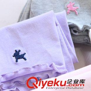 女生 2015年夏款童裝 女童刺繡小鹿七分打底褲 寶寶木耳邊純棉中褲