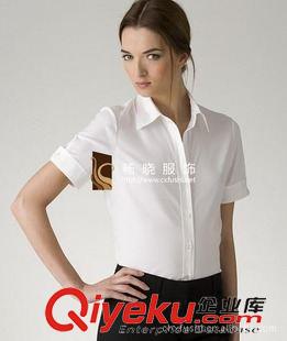 女式襯衫 廠家直銷定做全棉免燙商務(wù)女式長袖短袖襯衫 可繡印單位LOGO原始圖片3