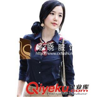 女式襯衫 廠家量身訂做短袖OL女士襯衫 商務(wù)女式職業(yè)裝時(shí)尚襯衣裙子套裝原始圖片2