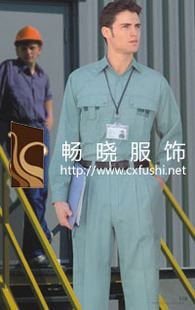 員工工作服 2015新款夏季工作服定制  拼色短袖滌卡、紗卡套裝工作服定做原始圖片3