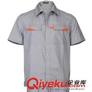 員工工作服 2015夏裝工作服夾克衫工裝夏季服裝廠家定做各類短袖工作服