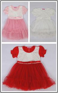 夏天童裙 童裙夏季新品 韓版女童連衣裙 品質童裝 純棉女童公主裙拼接款原始圖片2