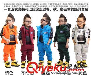 兒童三件套 冬季經(jīng)典三件套 新年新款男女兒童三件套裝 廠家直銷 可一件代發(fā)原始圖片2