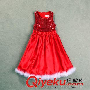 圣誕款區(qū)-Christmas section are 秋款童裝 女童新年新款圣誕女童亮片背心裙  紅色公主毛毛吊帶裙