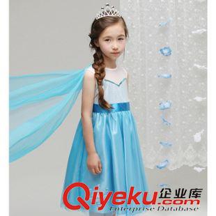 may-new 精品童裝  童裝批發(fā)2014新款爆款冰雪奇緣愛莎公主連衣裙廠家直銷原始圖片2