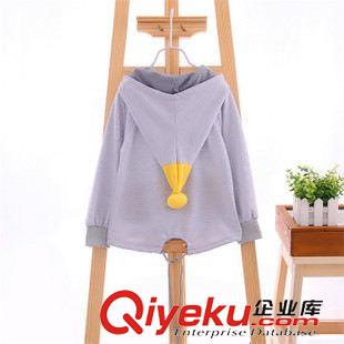 上衣-Jacket 新款童裝批發(fā) 女童休閑小魔女帶帽衫 兒童上衣外套 生產(chǎn)批發(fā)